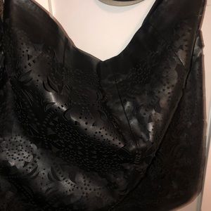 Plus Size Mini Leather Skirt